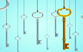 Multiple keys hanging
