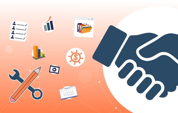 Become a Partner website page header